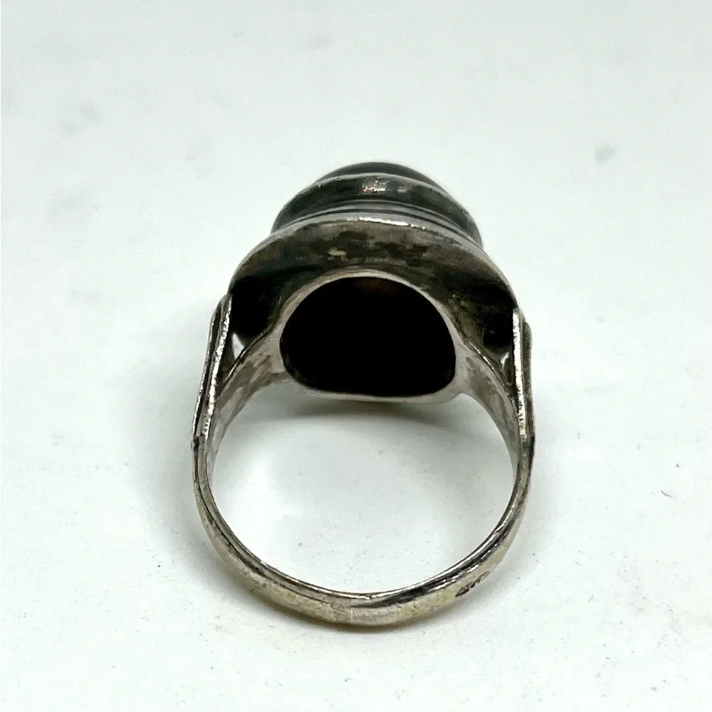 Vintage Sterling Silver Tigers Eye Ring